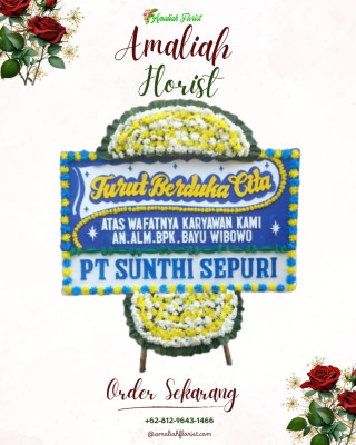 Papan Bunga Duka di Doufo